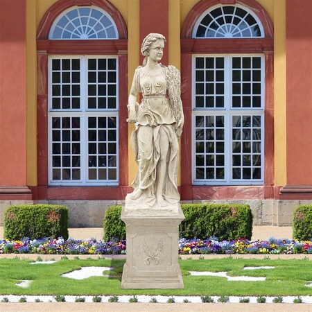 Design Toscano The Four Goddesses of the Seasons Statue: Summer Statue & Plinth NE990059